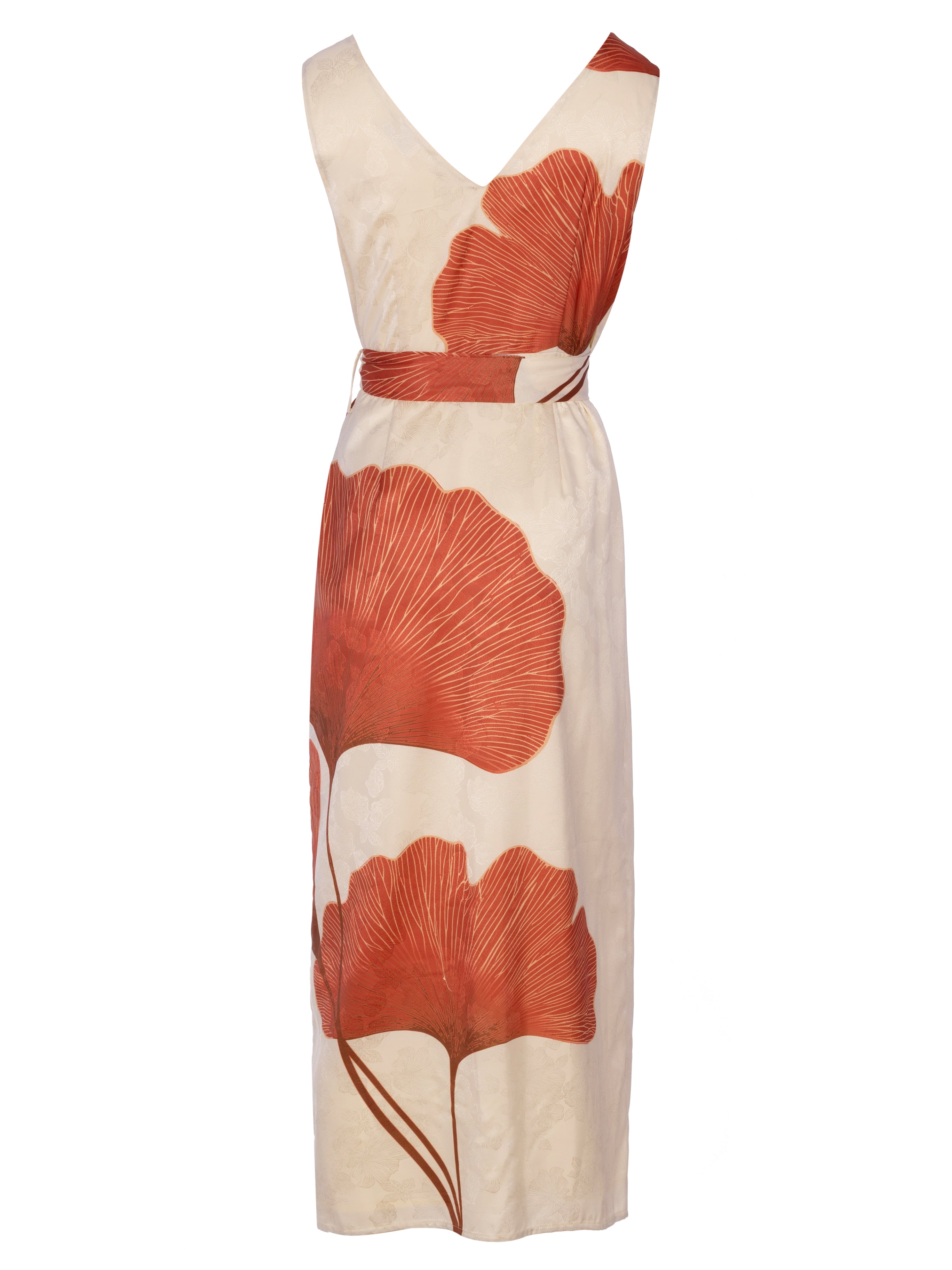 ARIEL GINKGO - Vestido Wrap Jacquard Maxi Estampado flor, perfecto para invitadas de boda y fiesta spring summer. MIOH es la marca de vestidos de invitada de boda y fiesta de referencia en España