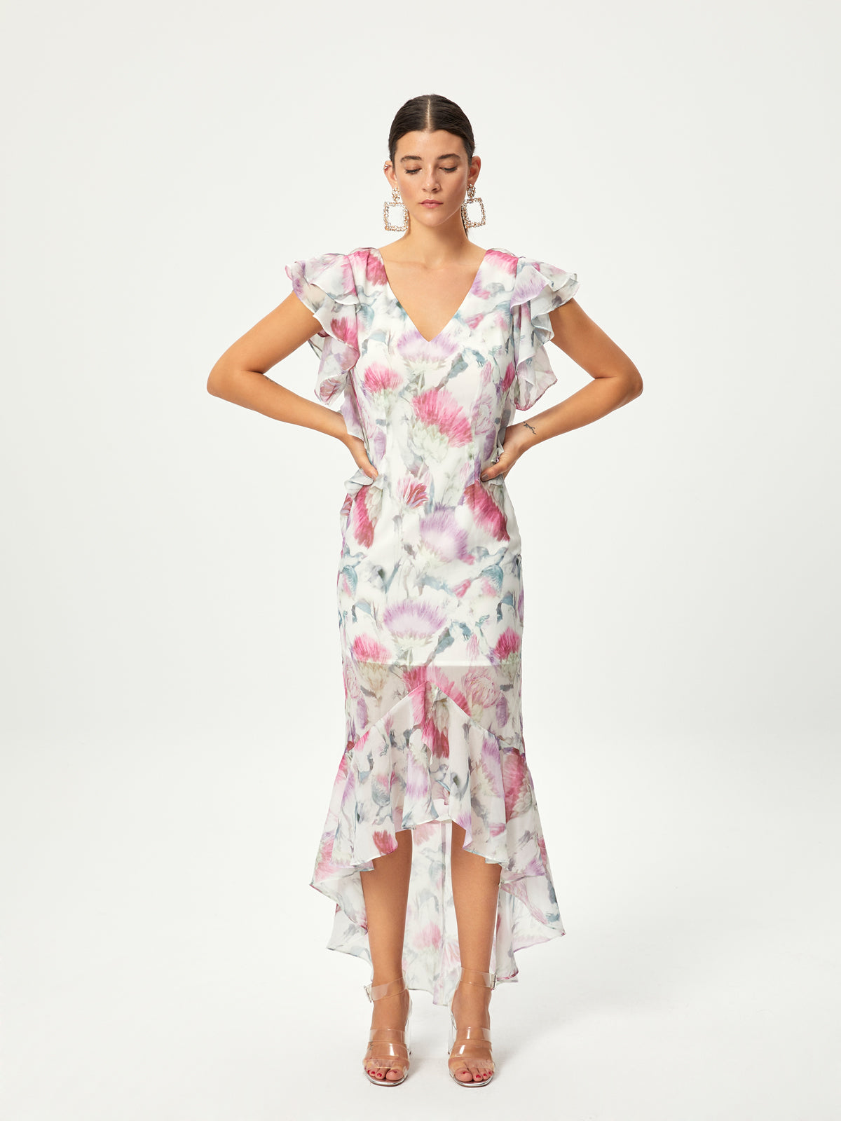 MIOH | AMARANTO - Vestido largo de fiesta en mioh.eu, para invitada de boda, fiestas, cóctel y toda clase de eventos especiales