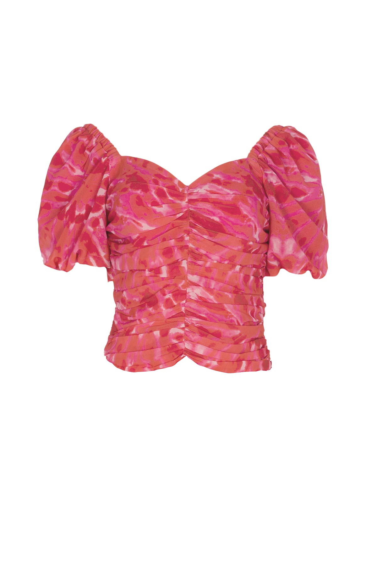 mioh | JANE - Top drapeado tiedye para invitada de boda, fiesta y evento