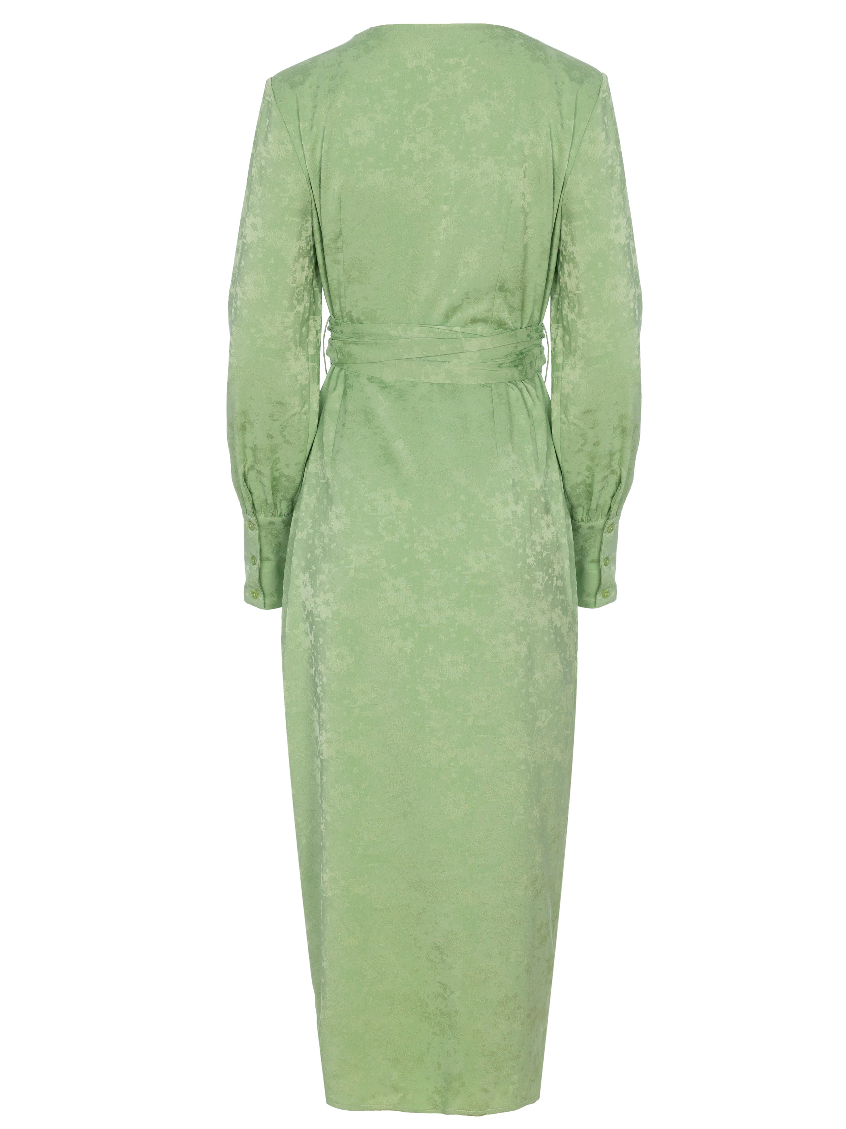 PAULINA - Vestido envolvente en tono verde menta, de fiesta e invitada de boda y evento primavera verano. MIOH es la marca española de vestidos de fiesta mas de moda, preferida por influencers y famosas de España