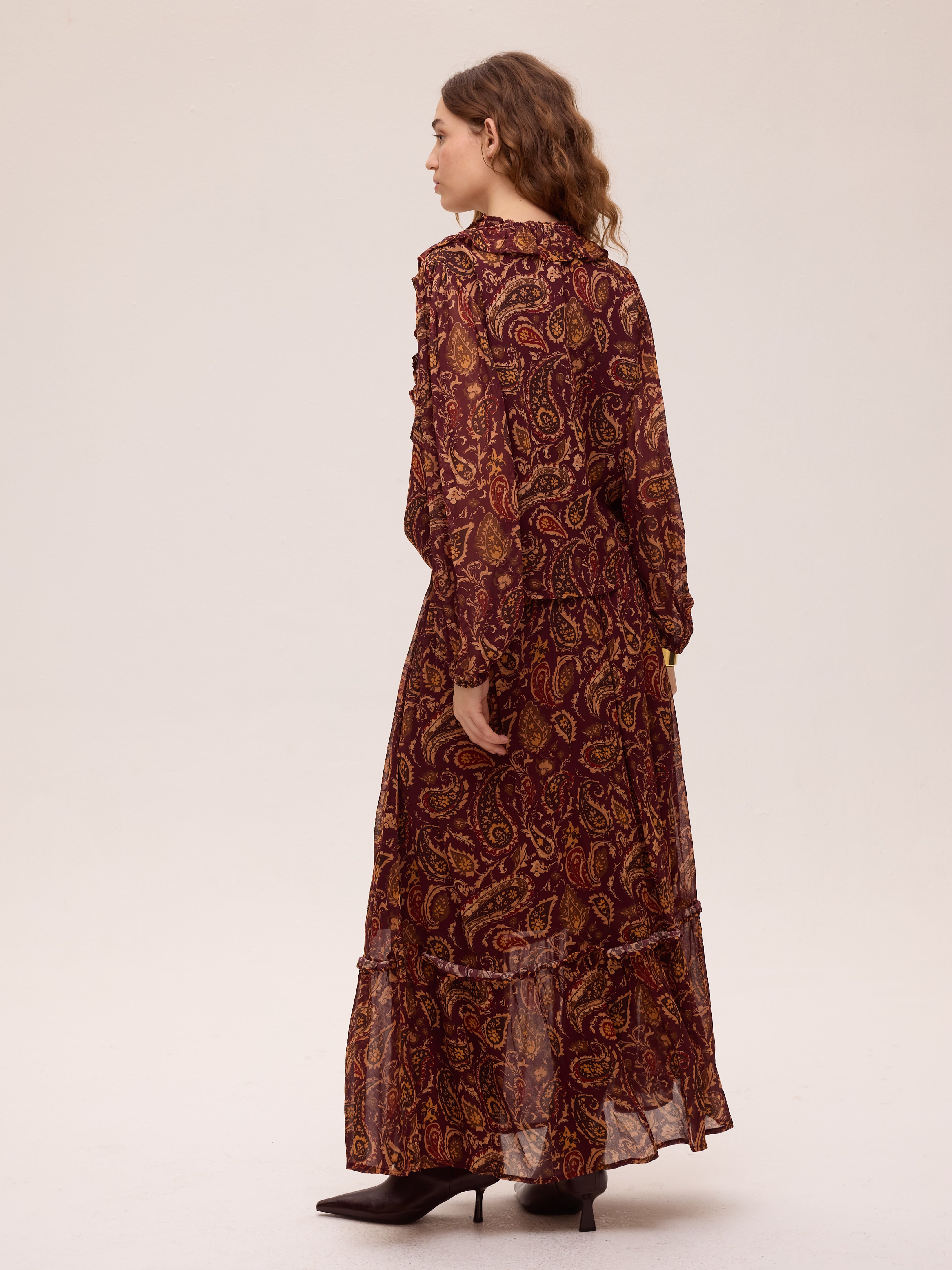 DRIZZ PAISLEY SKIRT - Falda con volantes